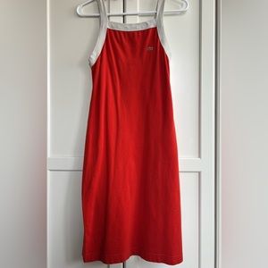Vintage Lacoste dress, orange, size 6